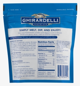 Ghirardelli Melting Wafers Nutrition Facts, HD Png Download, Transparent PNG