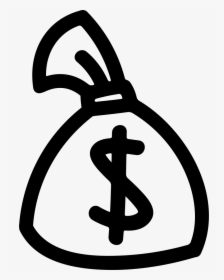 Money Bag Hand Drawn Variant - Money Bag Logo Transparent, HD Png Download, Transparent PNG