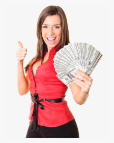 Publisher S Clearing House Sweepstakes - Woman With Money Png, Transparent Png, Transparent PNG