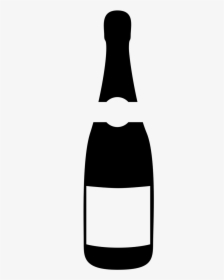 Alcohol Clipart Beer - Champaign Bottle Icon Png, Transparent Png, Transparent PNG