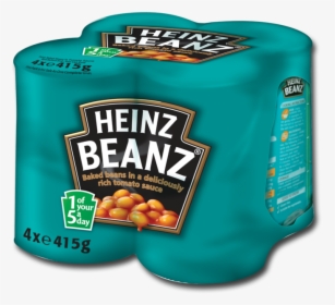 Heinz Beanz Baked Beans 4x415g - Heinz Beans Fridge Pack, HD Png Download, Transparent PNG