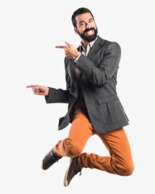 Happy Guy Jumping Png, Transparent Png, Transparent PNG