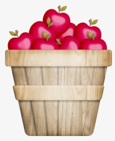 Basket Of Apple Png Image File - Apple Basket Clip Art, Transparent Png, Transparent PNG