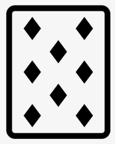 8 Of Diamonds Icon, HD Png Download, Transparent PNG