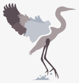 Transparent Feather Icon Png - Crane-like Bird, Png Download, Transparent PNG