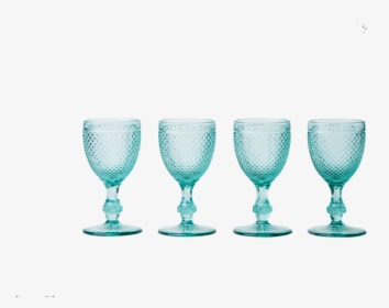 White Wine Glass Set - Turquoise Wine Glass, HD Png Download, Transparent PNG