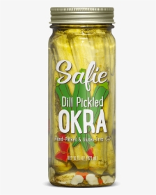 Safie Dill Pickled Okra 16 Fl Oz - Pickled Cucumber, HD Png Download, Transparent PNG
