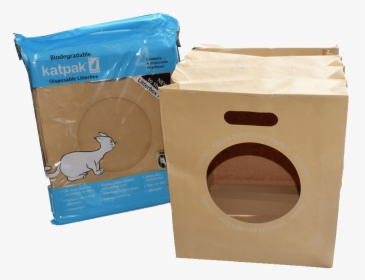 Katpak Biodegradable Litter Box - Disposable Litter Box, HD Png Download, Transparent PNG