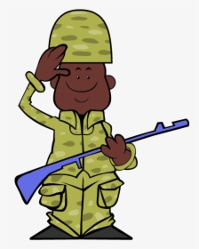 Soldier Veterans Day Clip Art For School Project Clipart - Veterans Day Soldier Clipart, HD Png Download, Transparent PNG