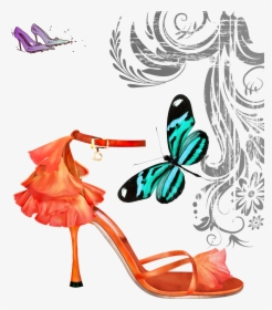 Transparent Heel Clipart - High-heeled Shoe, HD Png Download, Transparent PNG