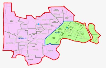 Perth District Map - Map, HD Png Download, Transparent PNG
