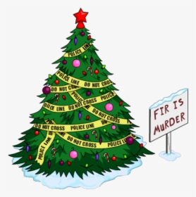 Fir Is Murder Tree Sign - Simpsons Christmas Tree Decorations, HD Png Download, Transparent PNG