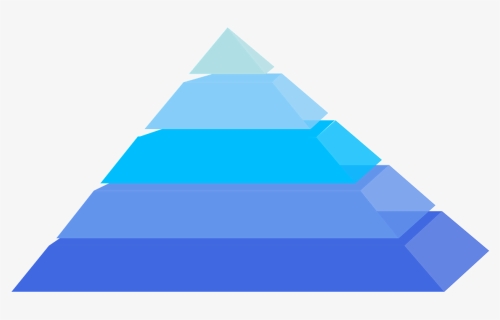 Pyramids, Layers, Blue, 3d - Blank 5 Tier Pyramid, HD Png Download, Transparent PNG