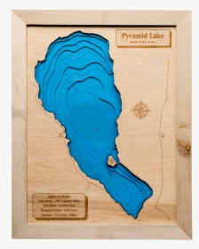 Pyramid Lake 3d Map - Pyramid Lake Outline, HD Png Download, Transparent PNG