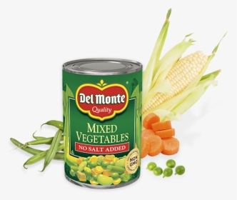 No Salt Added - Mixed Vegetables Calories Canned Del Monte Nutrition, HD Png Download, Transparent PNG