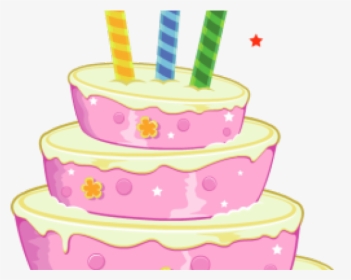 Birthday Cake Clipart Easter - Transparent Birthday 3 Cake, HD Png Download, Transparent PNG