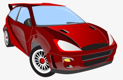 Carro Rojo Animado Png, Transparent Png, Transparent PNG