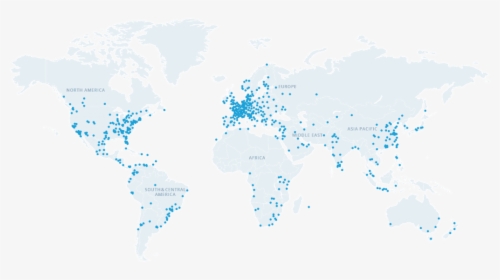 Kuehne Nagel World Map, HD Png Download, Transparent PNG