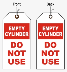 Gas Cylinder Empty Tags, HD Png Download, Transparent PNG