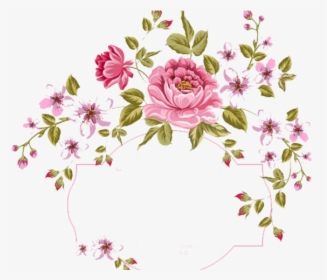 Flowers Borders Clipart Flower Garland - Flower Drawing Png, Transparent Png, Transparent PNG