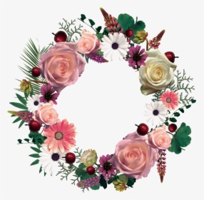 This Graphics Is Hand Painted Flower Garland Png Transparent - Portable Network Graphics, Png Download, Transparent PNG