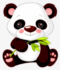 Panda Clipart Cute Baby Zoo Animal - Cute Panda Clipart, HD Png Download, Transparent PNG