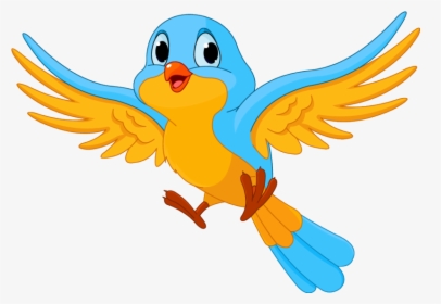 Baby Animals Quotes - Flying Bird Cartoon, HD Png Download, Transparent PNG
