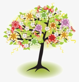 Tree Photography Clip Art - Trees In Spring Cartoon, HD Png Download, Transparent PNG