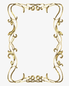 Elegant Gold Border Clipart - Gold Scroll Border Clip Art, HD Png Download, Transparent PNG