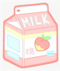 #milk #png #tumblr #pink - Transparent Cute Milk Carton, Png Download, Transparent PNG