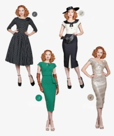 Vestimenta Vintage Mujer, HD Png Download , Transparent Png Image - PNGitem