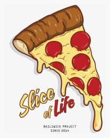 Food Wallpaper Tumblr - Cartoon Pizza Slice Drawing, HD Png Download, Transparent PNG