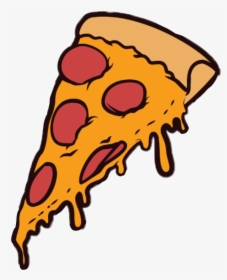 #pizza #tumblr - Pizza Cartoon Transparent Background, HD Png Download, Transparent PNG