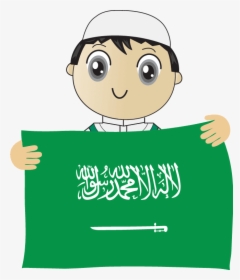 Transparent Saudi Flag Clipart - Saudi Arabia Flag Cartoon, HD Png Download, Transparent PNG