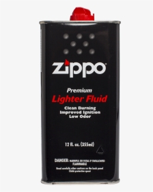 Zippo Premium Lighter Fluid 12oz Front - Zippo, HD Png Download, Transparent PNG