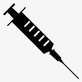 Hypodermic Needle Syringe Clip Art - Syringe Clipart Black And White, HD Png Download, Transparent PNG