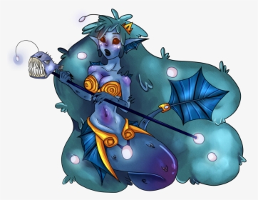 For Her Companions I Chose Jellyfish Over The Angler - Anglerfish Witch, HD Png Download, Transparent PNG
