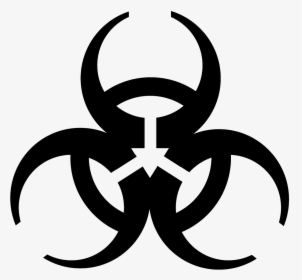 Biohazard Symbol Download Png - Black And White Biohazard Symbol, Transparent Png, Transparent PNG