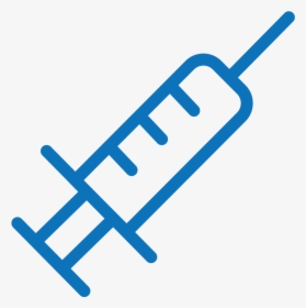 Efficient Medication Labeling Printing System For Pharmacy - Syringe Clipart Blue, HD Png Download, Transparent PNG