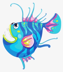 Cute Fish Png -vector Free Library Angler Fish Clipart - Angler Fish Cartoon Png, Transparent Png, Transparent PNG