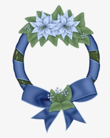 Blue Christmas Wreath * Christmas Stockings, Christmas - Teşekkür Ederim Resimli Yazılar, HD Png Download, Transparent PNG