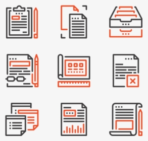 Files And Documents - Orange, HD Png Download, Transparent PNG