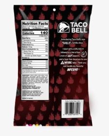 Taco Bell Diablo Chips Nutrition, HD Png Download, Transparent PNG