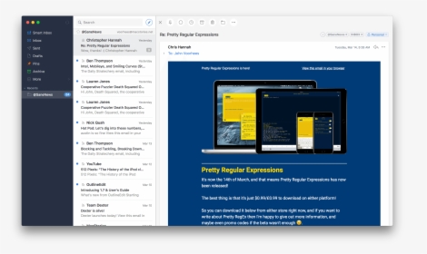 For Macos Is Its Smart Inbox, Which Is Designed To - Email Adds, HD Png Download, Transparent PNG