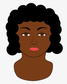 Black Woman Face Clipart, HD Png Download, Transparent PNG