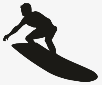 Surfing Silhouette Surfboard Clip Art - Surfer Sticker, HD Png Download, Transparent PNG
