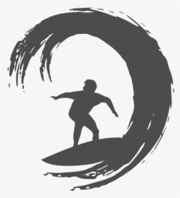 Surfer Image Logo Black - Surf Logo Png, Transparent Png, Transparent PNG