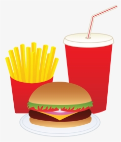 Hot Dog Chips Soda Picture Freeuse Download - Burgers And Fries Clipart, HD Png Download, Transparent PNG