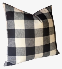 Black Ivory Woven Check Pillow Cover Chairish - Black And White Placemats, HD Png Download, Transparent PNG