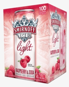 Smirnoff Ice Light Raspberry & Soda - Smirnoff Ice, HD Png Download, Transparent PNG